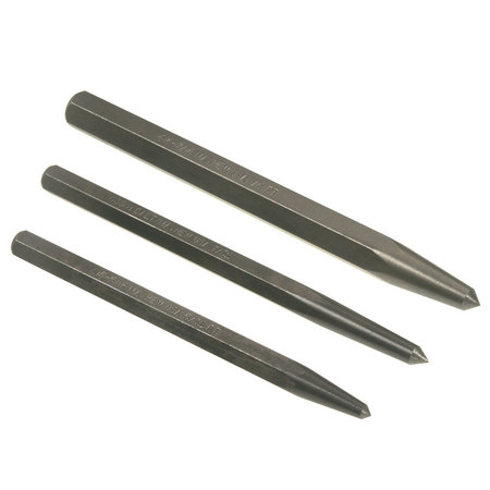 MAYHEW STEEL PRODUCTS PUNCH SET- 3 PC CARDED MY89082